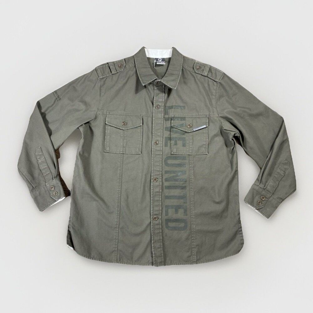 NWOT Merrell Live United Wolverine World Wide Button Up Cotton Shirt Mens XL